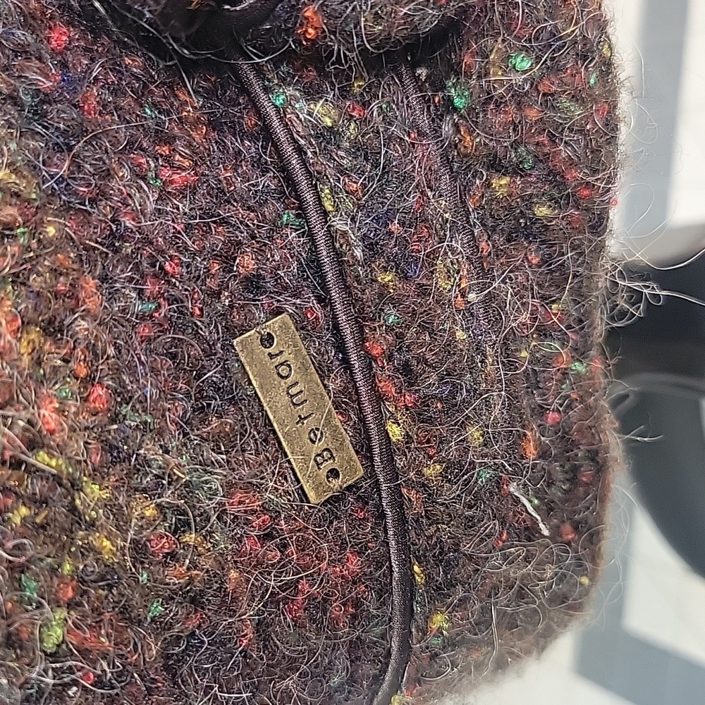 Betmar N.Y. Tweed Wool Blend Cloche Hat Brown Speckled - Picture 5 of 9